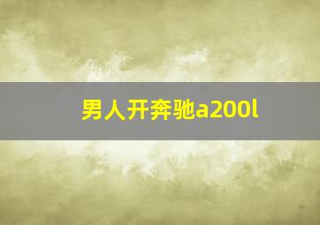 男人开奔驰a200l