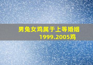 男兔女鸡属于上等婚姻1999.2005鸡