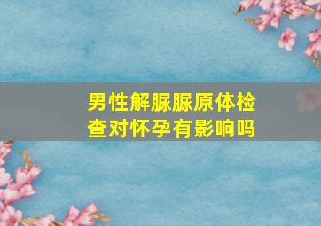 男性解脲脲原体检查对怀孕有影响吗