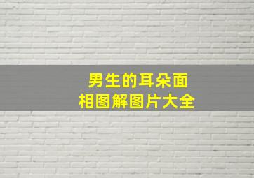 男生的耳朵面相图解图片大全