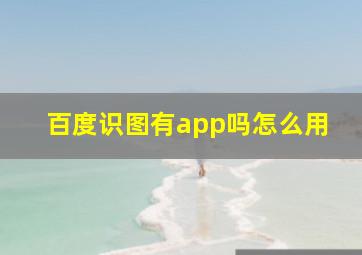 百度识图有app吗怎么用