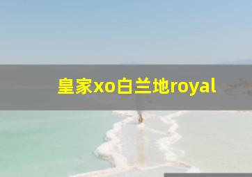 皇家xo白兰地royal