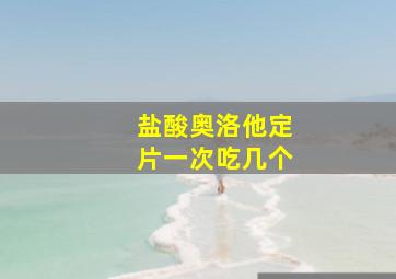 盐酸奥洛他定片一次吃几个