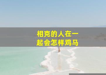 相克的人在一起会怎样鸡马