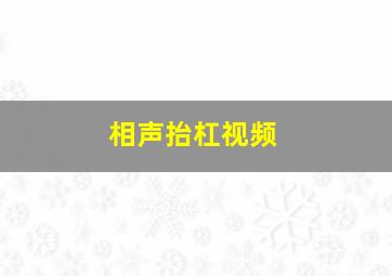 相声抬杠视频