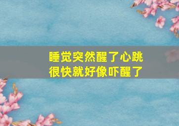 睡觉突然醒了心跳很快就好像吓醒了