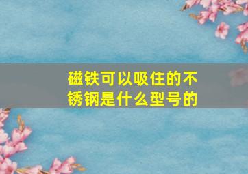 磁铁可以吸住的不锈钢是什么型号的