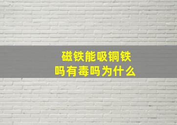 磁铁能吸铜铁吗有毒吗为什么