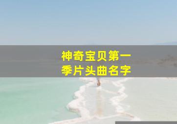 神奇宝贝第一季片头曲名字