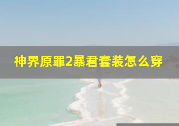 神界原罪2暴君套装怎么穿