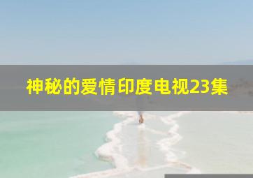 神秘的爱情印度电视23集