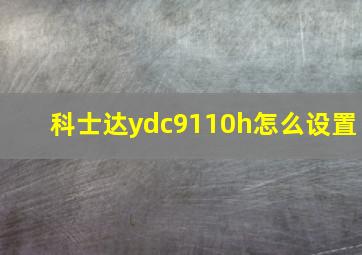 科士达ydc9110h怎么设置