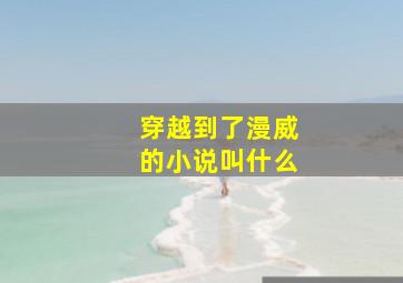 穿越到了漫威的小说叫什么