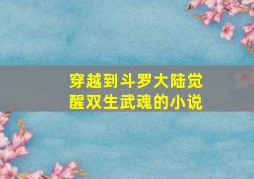 穿越到斗罗大陆觉醒双生武魂的小说