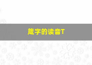 箴字的读音T