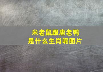 米老鼠跟唐老鸭是什么生肖呢图片