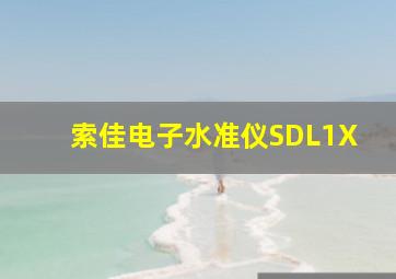 索佳电子水准仪SDL1X