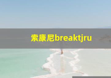 索康尼breaktjru