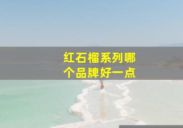 红石榴系列哪个品牌好一点