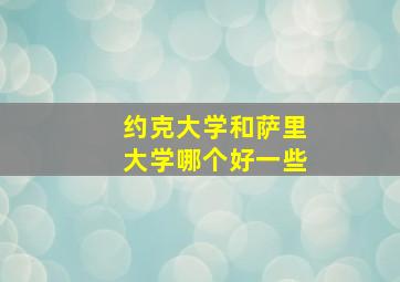 约克大学和萨里大学哪个好一些