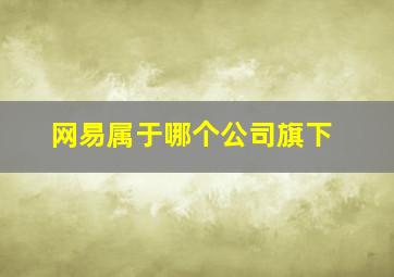 网易属于哪个公司旗下