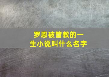 罗恩被管教的一生小说叫什么名字