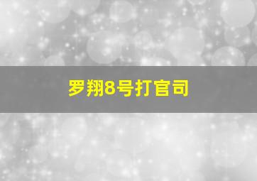 罗翔8号打官司