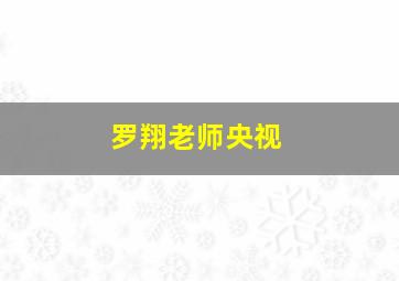 罗翔老师央视