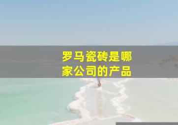 罗马瓷砖是哪家公司的产品