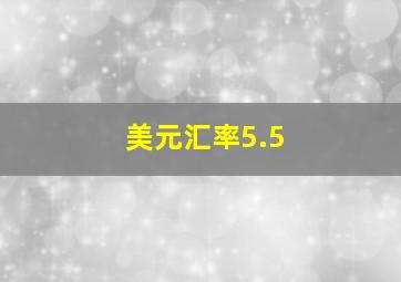 美元汇率5.5