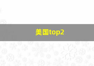 美国top2