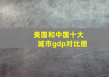 美国和中国十大城市gdp对比图