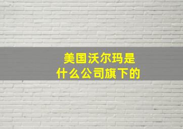 美国沃尔玛是什么公司旗下的