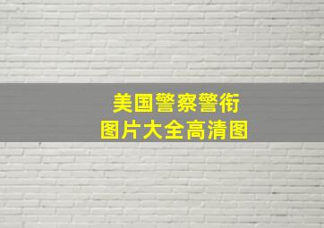 美国警察警衔图片大全高清图