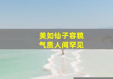 美如仙子容貌气质人间罕见