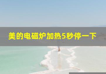 美的电磁炉加热5秒停一下