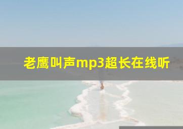 老鹰叫声mp3超长在线听