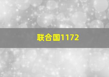 联合国1172