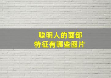 聪明人的面部特征有哪些图片