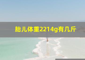 胎儿体重2214g有几斤