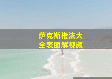 萨克斯指法大全表图解视频