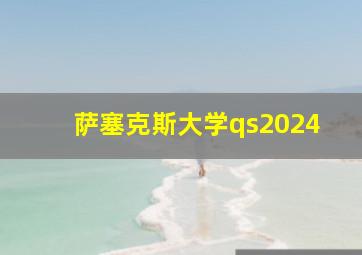 萨塞克斯大学qs2024