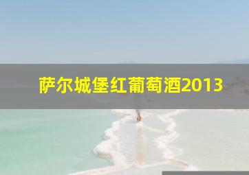 萨尔城堡红葡萄酒2013