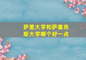 萨里大学和萨塞克斯大学哪个好一点