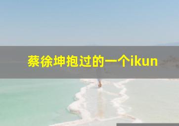 蔡徐坤抱过的一个ikun