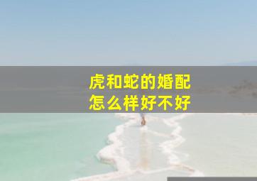 虎和蛇的婚配怎么样好不好