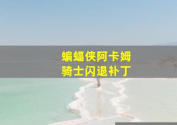 蝙蝠侠阿卡姆骑士闪退补丁