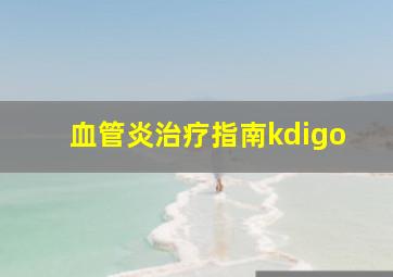 血管炎治疗指南kdigo