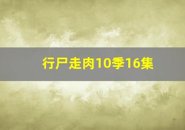 行尸走肉10季16集