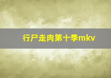 行尸走肉第十季mkv